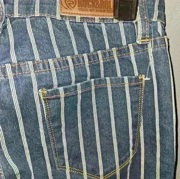 Rock & Roll Denim Womans High Rise Trouser Size W28 L 34 - Picture 8 of 12